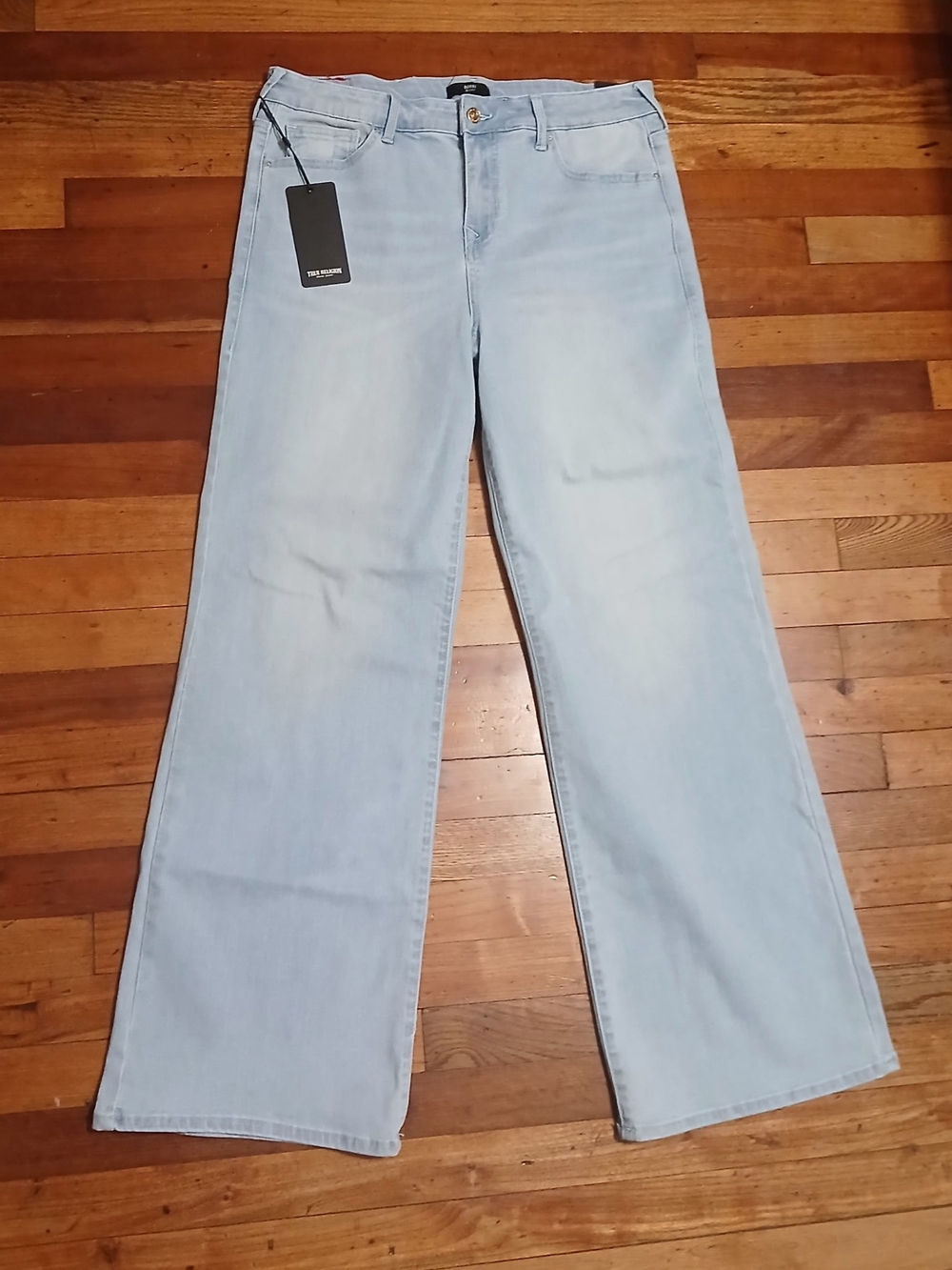 TRUE RELIGION Light Blue Wide Leg Women’s Jeans